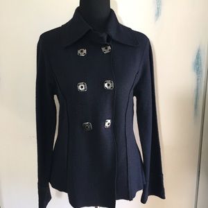 Cassandra Ray black wool blazer S